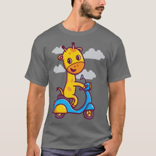 Grappige Giraffe Kunst Lief Cute Dier Mannen Vrouw T-shirt