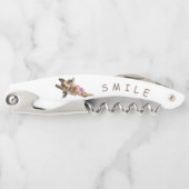 Grappige Giraffe Kurkentrekker Glimlach - Aangepas (Voorkant)