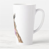 Grappige Giraffe Latte Mok Glimlach - Aangepaste t (Rechts)