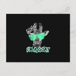 Grappige Giraffe Loet Ik Ben Een Geit Schattig Die Briefkaart