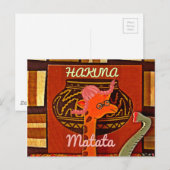 Grappige Giraffe met coole tekst Hakuna Matata Des Briefkaart (Voorkant / Achterkant)