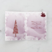 Grappige Giraffe met de Kerstkaart van het Pet van Feestdagen Kaart (Binnen)