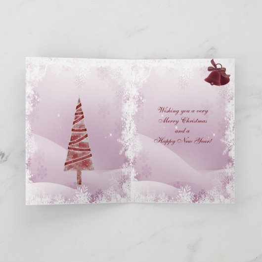 Grappige Giraffe met Winter Pet Kerst Kaart (Binnen)