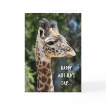 Grappige Giraffe Moederdag, van de leuke! #2