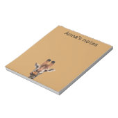Grappige giraffe notitieblok (Linkerzijde)