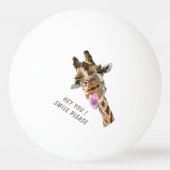 Grappige Giraffe Ping Pong Ballen (Achterkant)