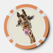 Grappige Giraffe Poker Chips (Achterkant)