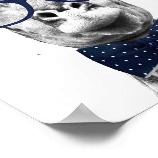  grappige Giraffe Poster (Hoek)