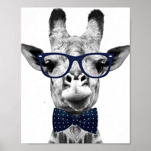  grappige Giraffe Poster (Voorkant)