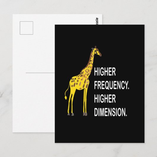 Grappige Giraffe Pun Briefkaart (Voorkant / Achterkant)