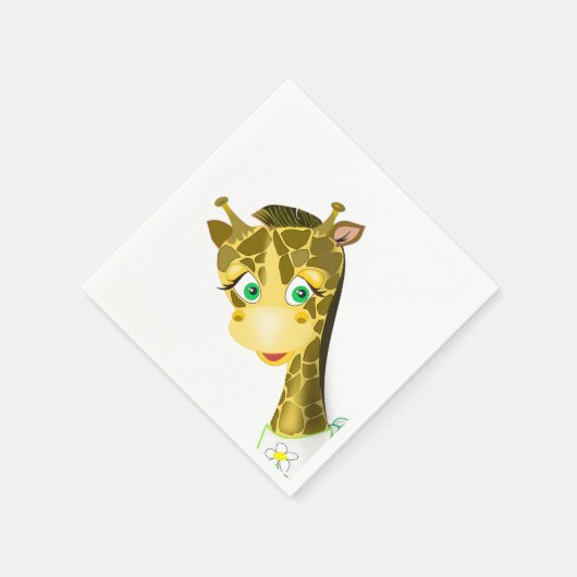 Grappige Giraffe Servetten (Hoek)