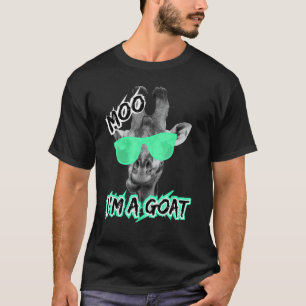 Grappige Giraffe Shirt Moo Ik ben een geit Schatti