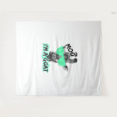 Grappige Giraffe Shirt Moo Ik ben een geit Schatti Wandkleed (Voorkant (horizontaal))