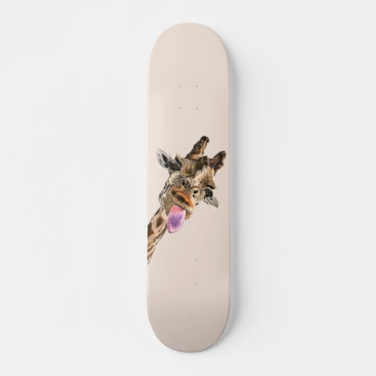 Grappige Giraffe Skateboard (Voorkant)