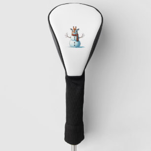 Grappige Giraffe Sneeuwman Sjaal Kerst Vrouwen Man Golfheadcover