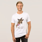 Grappige Giraffe T-shirt Aangepaste tekst (Voorkant volledig)