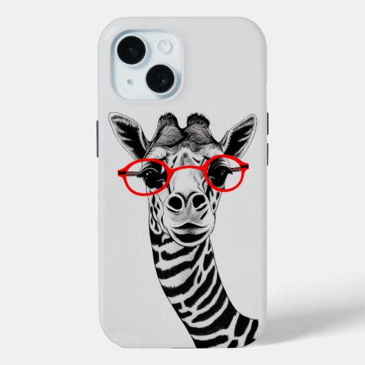 Grappige Giraffe Telefoon Case (Achterkant)