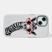 Grappige Giraffe Telefoon Case iPhone 15 Case (Achterkant horizontaal)