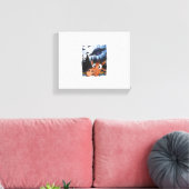 Grappige Giraffe UFO Dierentuin Dier Grappige Meme Canvas Afdruk (Insitu (Woonkamer))