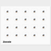 Grappige Giraffe UFO Zoo Animal Weird Meme Graphic Hart Sticker (Vel)