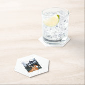 Grappige Giraffe UFO Zoo Animal Weird Meme Graphic Kartonnen Onderzetters (Insitu)