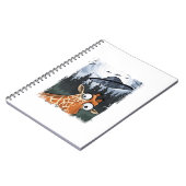 Grappige Giraffe UFO Zoo Animal Weird Meme Graphic Notitieboek (Linkerzijde)