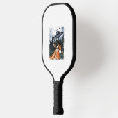 Grappige Giraffe UFO Zoo Animal Weird Meme Graphic Pickleball Paddle (Links)