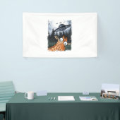 Grappige Giraffe UFO Zoo Animal Weird Meme Graphic Spandoek (Beurs)