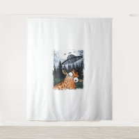 Grappige Giraffe UFO Zoo Animal Weird Meme Graphic