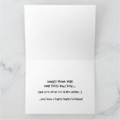 Grappige Giraffe Verjaardag Kaart, verjaardag smoo Kaart (Binnen)