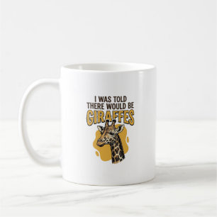Grappige Giraffe Vintage Gravure Shirt Ontwerp_1 Koffiemok