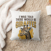 Grappige Giraffe Vintage Gravure Shirt Ontwerp_1 Kussen (Deken)