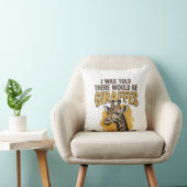 Grappige Giraffe Vintage Gravure Shirt Ontwerp_1 Kussen (Stoel)