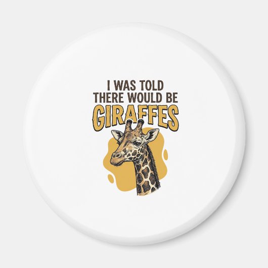 Grappige Giraffe Vintage Gravure Shirt Ontwerp_1 Magneet (Voorkant)
