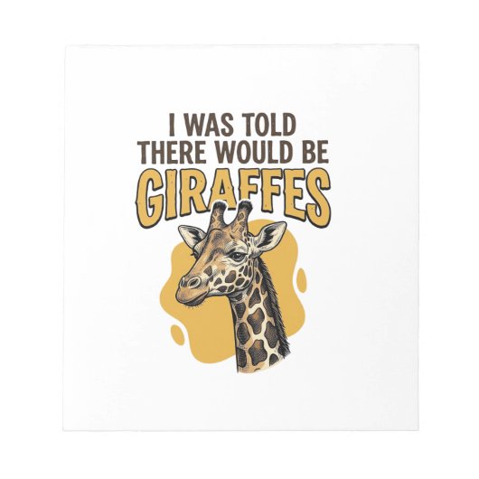 Grappige Giraffe Vintage Gravure Shirt Ontwerp_1 Notitieblok (Voorkant)
