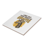 Grappige Giraffe Vintage Gravure Shirt Ontwerp_1 Tegeltje (Zijkant)