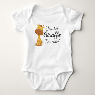 Grappige Giraffe: Wedden dat Giraffe Schattig is Romper
