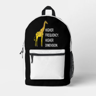 Grappige Giraffe Woordgrap Bedrukte Rugzak