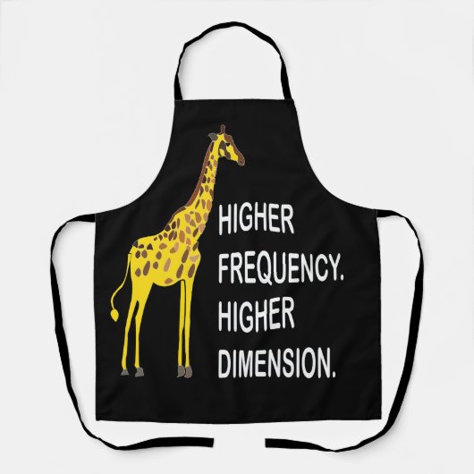 Grappige Giraffe Woordgrap Schort (Voorkant)