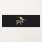 Grappige Giraffe Woordgrap Yogamat (Voorkant (horizontaal))