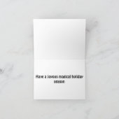 Grappige Giraffes in Santa Hats Kerst Abstract Kaart (Binnen)