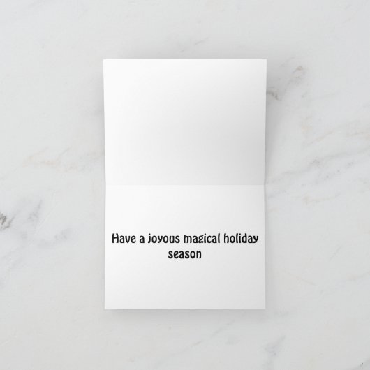 Grappige Giraffes in Santa Hats Kerst Abstract Kaart (Binnen)