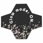 Grappige girly glow glitter inspirerend sprankelen voetbal (Enkel)