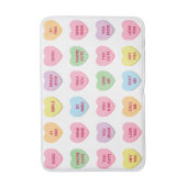 Grappige girly schattige aangepaste conversatie sn badmat (Voorkant Verticaal)