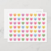 Grappige girly schattige aangepaste conversatie sn briefkaart (Voorkant / Achterkant)