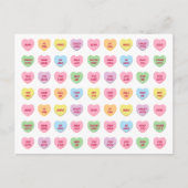 Grappige girly schattige aangepaste conversatie sn briefkaart (Voorkant)