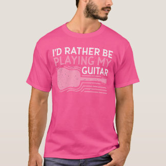 Grappige Gitaar Akoestische Gitaar Muzikant T-shirt