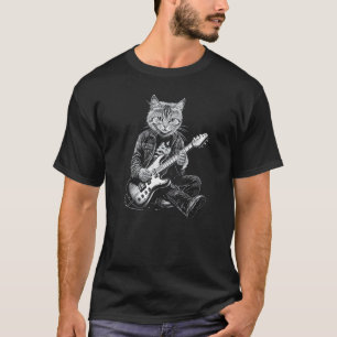 Grappige Gitaar Kat 1 T-shirt