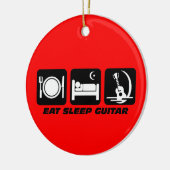 grappige gitaar keramisch ornament (Links)