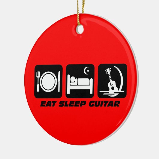 grappige gitaar keramisch ornament (Links)